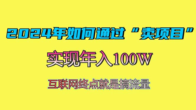 2024年如何通过“卖项目”赚取100W：最值得尝试的盈利模式-冒泡网