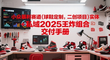 小众暴利赛道(球鞋定制，二创项目)实体+私域2025王炸组合  交付手册-冒泡网