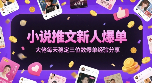 小说推文新人爆单大佬每天稳定三位数爆单经验分享-冒泡网