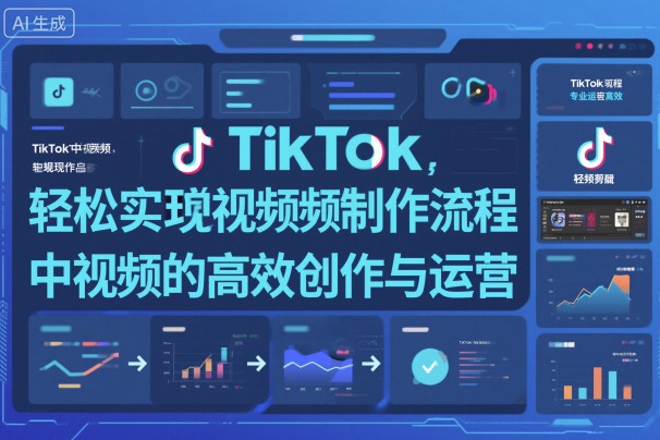 TikTok中视频制做流程，轻松实现Tk中视频的高效创作与运营-冒泡网