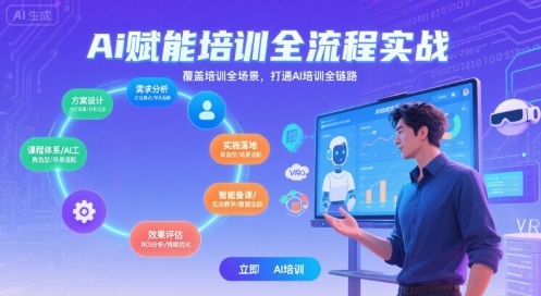 AI赋能培训全流程实站，覆盖培训全场景，打通 Al培训全链路-冒泡网