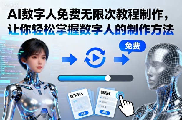 AI数字人免费无限次教程制作，让你轻松掌握数字人的制作方法-冒泡网