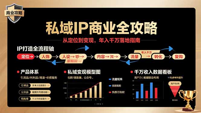 私域IP商业全攻略，从定位到变现，年入千万落地指南-冒泡网