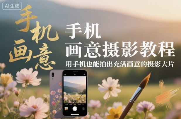 手机画意摄影教程，用手机也能拍出充满画意的摄影大片-冒泡网