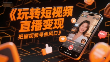 玩转短视频直播变现，把握视频号金风口-冒泡网