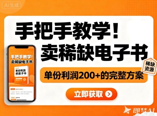 手把手教学！在小红书卖稀缺电子书，单份利润2张+的完整方案-冒泡网