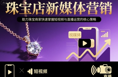 珠宝店新媒体营销，助力珠宝商家快速掌握短视频与直播运营的核心策略-冒泡网