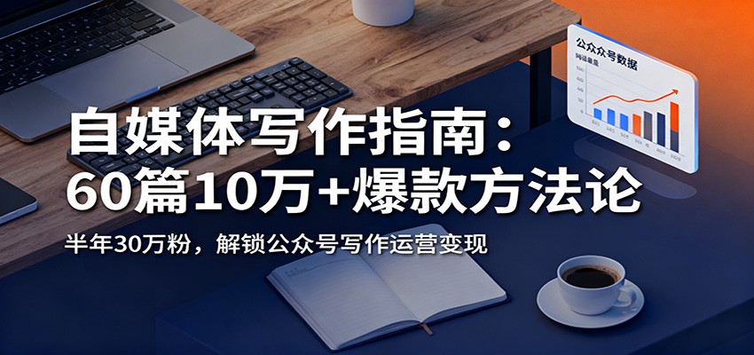 自媒体写作指南：60篇10万+爆款方法论，半年30万粉，解锁公众号写作运营变现-冒泡网