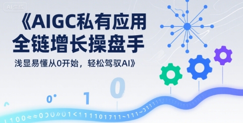 AIGC私有化应用全链增长操盘手，浅显易懂从0开始，轻松驾驭AI-冒泡网