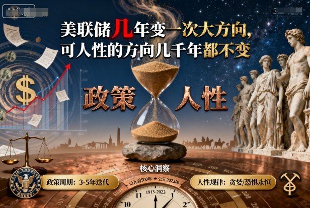 付费文章：美联储几年变一次大方向，可人性的方向几千年都不变-冒泡网