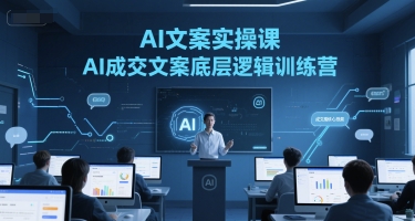 AI文案实操课，AI成交文案底层逻辑训练营-冒泡网
