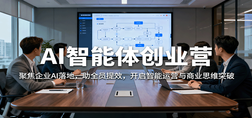 AI智能体创业营：聚焦企业AI落地，助全员提效，开启智能运营与商业思维突破-冒泡网